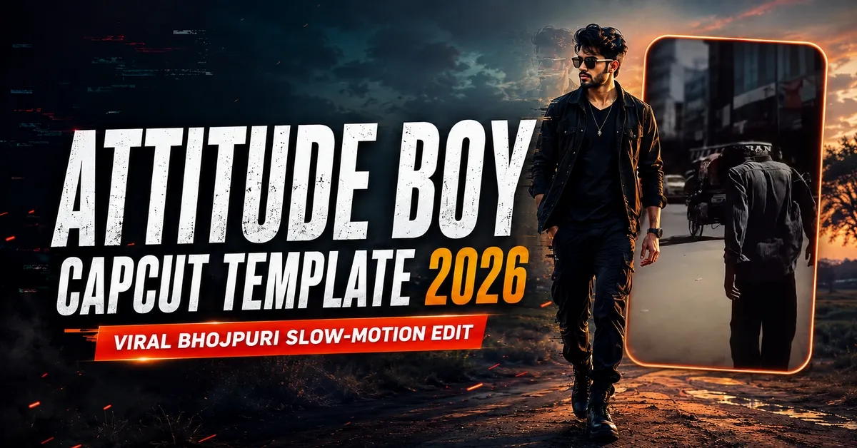 Attitude Boy CapCut Template 2026 – Viral Bhojpuri Edit