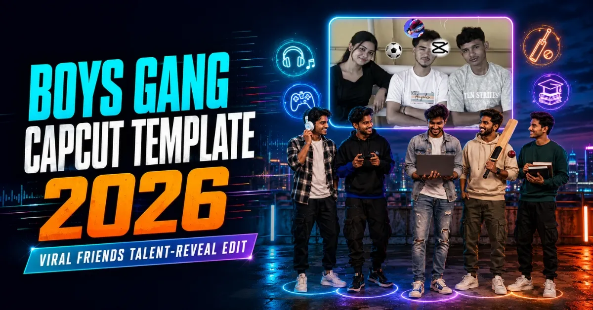 Boys Gang CapCut Template 2026: Viral Friends Edit