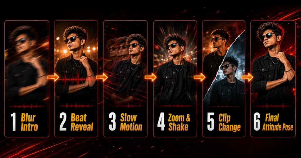 Effects used in the Dhamaka Bhojpuri CapCut Template