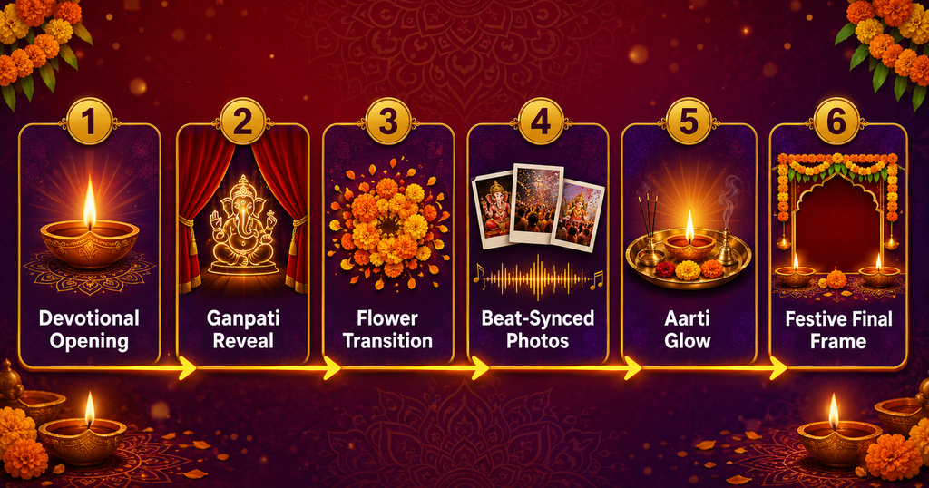 Effects used in the Ganesh Chaturthi CapCut Template
