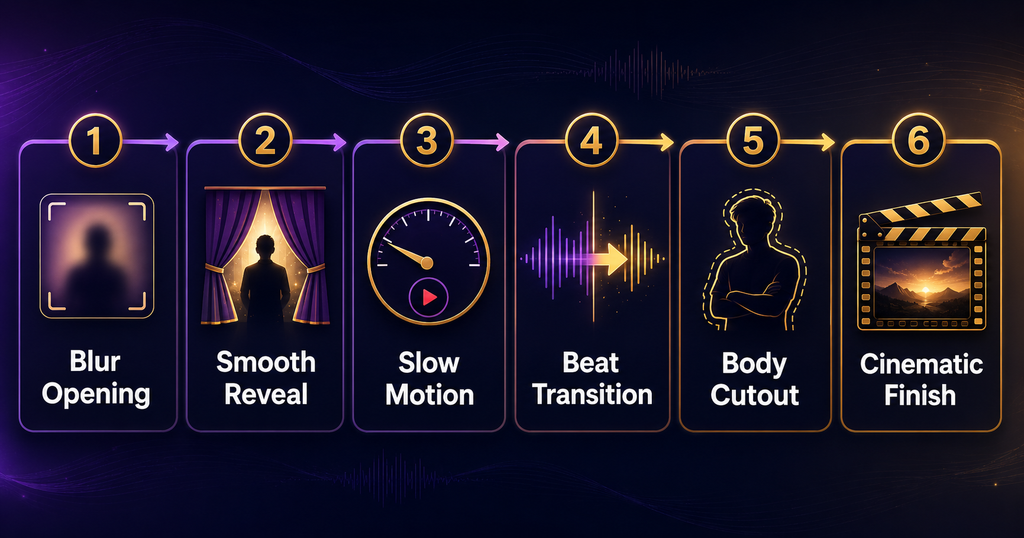 Effects used in the Jumme Ki Raat CapCut Template