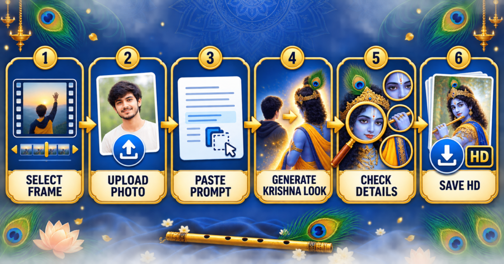 How to create a Lord Krishna AI image from your photo