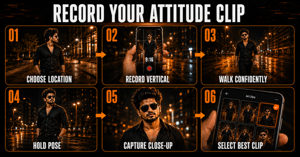 How to record clips for the Nachaiab Hathiyar Se CapCut Template