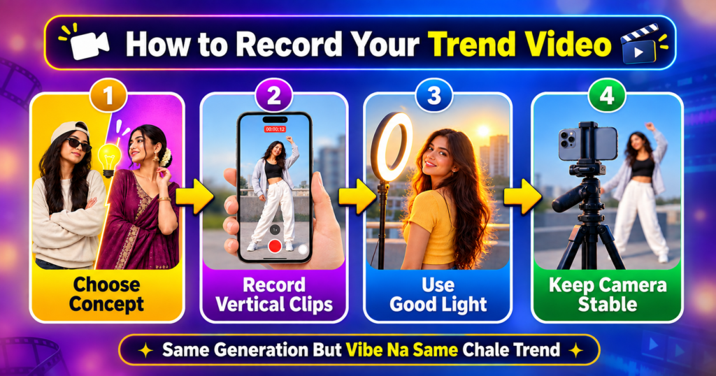 How to record videos for Same Generation But Vibe Na Same Chale trend