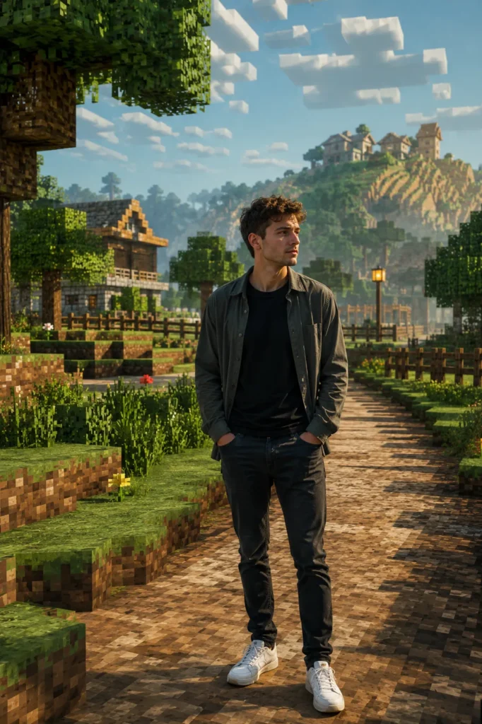 Photorealistic Human in a Voxel World
