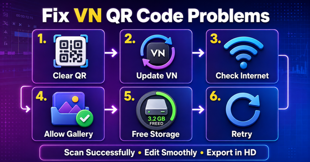 Solutions for VN QR code scanning and export problems Same Generation